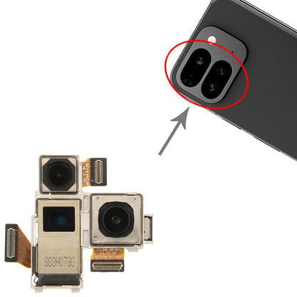 For Google Pixel 9 Pro Fold Camera Set (Telephoto + Ultrawide + Back Main Camera), For Google Pixel 9 Pro Fold