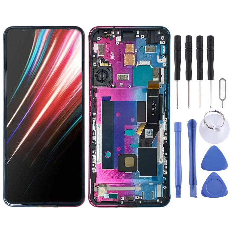For ZTE nubia RedMagic 6s Original LCD Screen Digitizer Full Assembly with Frame, For ZTE nubia RedMagic 6s(Original)