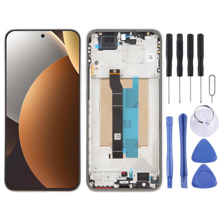 Pour Xiaomi Redmi Note 15 Pro 5G Écran LCD tactile numériseur complet avec châssis, pour Xiaomi Redmi Note 15 Pro 5G (Original)