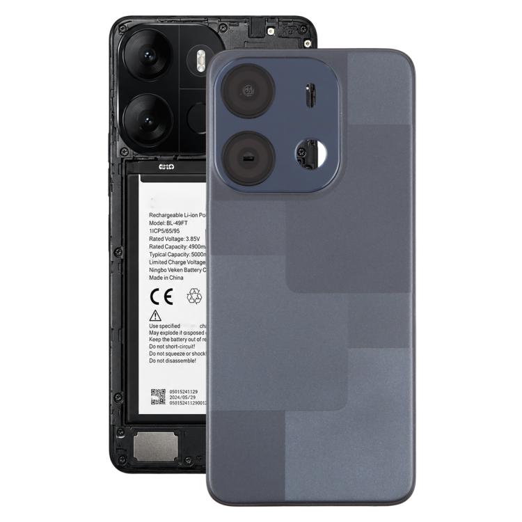 For Tecno Pop 7 BF6 Original Battery Back Cover with Camera Lens Frame / Side Keys, For Tecno Pop 7(Original), For Tecno Pop 7, For Tecno Pop 7 (Original)