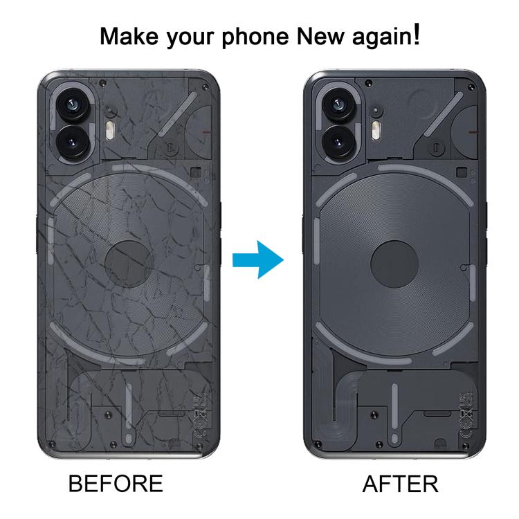 For Nothing Phone 2 A065 Original Glass Battery Back Cover with Camera Lens Frame, For Nothing Phone 2(Original)