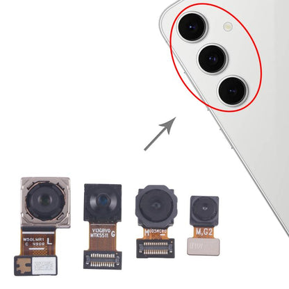For Samsung Galaxy S24 FE SM-S721B Original Camera Set (Telephoto + Wide + Back Main Camera + Front Camera)