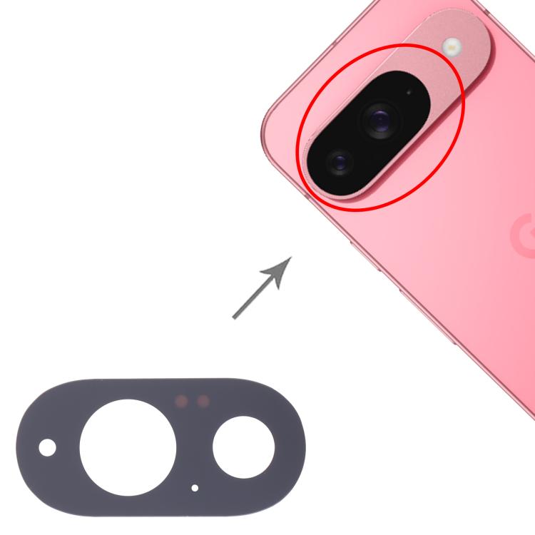 For Google Pixel 9 10pcs Original Back Camera Lens, For Google Pixel 9