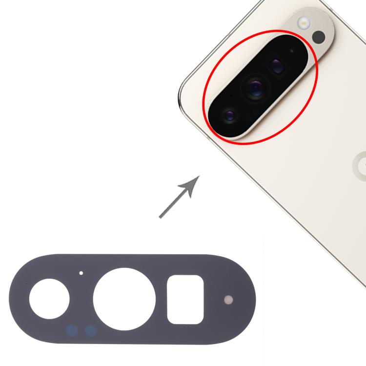 For Google Pixel 9 XL 10pcs Back Camera Lens, For Google Pixel 9 Pro XL