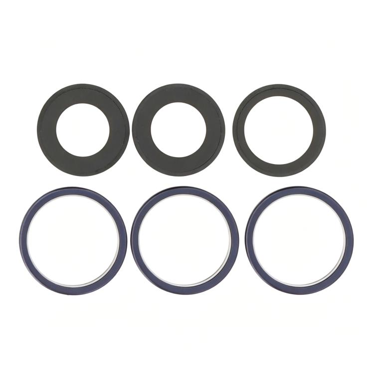 Pour iPhone 17 Pro Max / 17 Pro, lentille de caméra arrière en verre avec ensemble d'anneaux métalliques, pour iPhone 17 Pro / 17 Pro Max