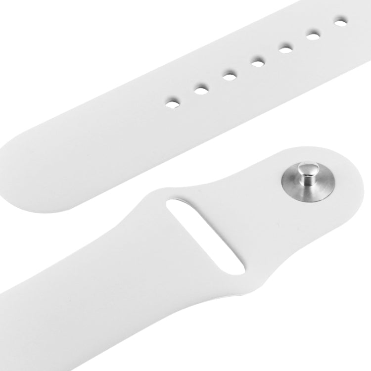 For Apple Watch Sport 38mm High-performance Rubber Sport Watch Band with Pin-and-tuck Closure