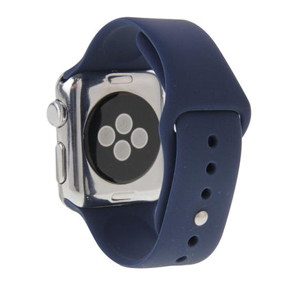 For Apple Watch Sport 42mm High-performance Longer Rubber Sport Watch Band with Pin-and-tuck Closure