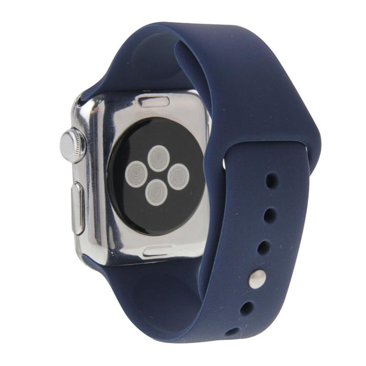 For Apple Watch Sport 42mm High-performance Longer Rubber Sport Watch Band with Pin-and-tuck Closure