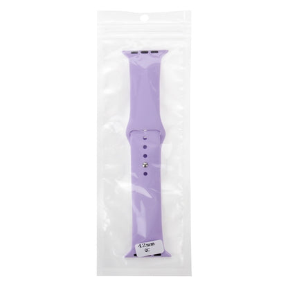 For Apple Watch Sport 42mm High-performance Longer Rubber Sport Watch Band with Pin-and-tuck Closure