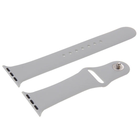 For Apple Watch Sport 42mm High-performance Longer Rubber Sport Watch Band with Pin-and-tuck Closure