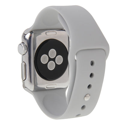 For Apple Watch Sport 42mm High-performance Longer Rubber Sport Watch Band with Pin-and-tuck Closure