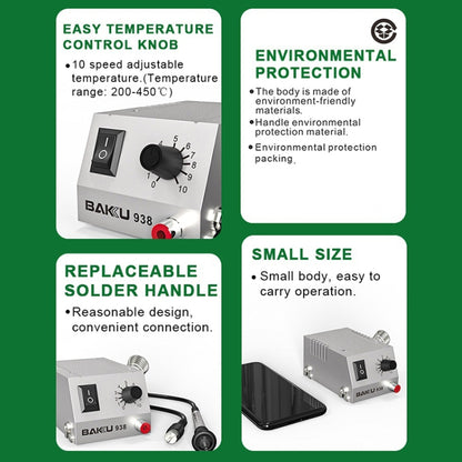 BAKU BK-938 Powerful Mini Anti-static Soldering Station Welder Machine, EU Plug, BK-938, EU Plug