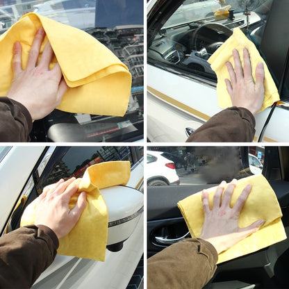 KANEED Synthetic Chamois Drying Towel Super Absorbent PVA Shammy Cloth for Fast Drying of Car, Size: 43 x 32 x 0.2cm, Drying Towel Super Absorbent PVA Shammy Cloth