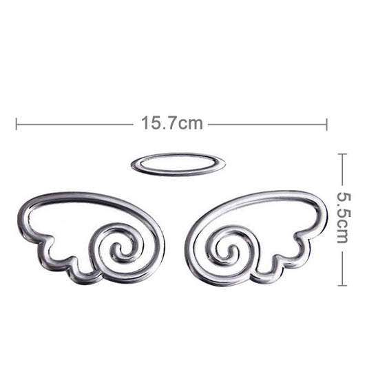 3D-Autoaufkleber, Flügelmuster (Größe: 15,7 cm x 5,5 cm), Dämonenmuster (Größe: 15 cm x 5,5 cm), Krebsmuster (Größe: 10 cm x 8 cm), Engelsflügel (Größe: 16 cm x 5,5 cm), Fußabdruckmuster (Größe: 7 cm x 6 cm), Rosenmuster (Größe: 10,5 cm x 8 cm)