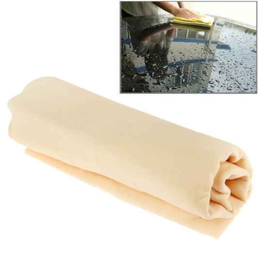 KANEED Serviette de lavage de voiture en chamois synthétique PVA Super Absorption Clean Cham, couleur aléatoire, taille : 43 cm x 32 cm x 0,2 cm