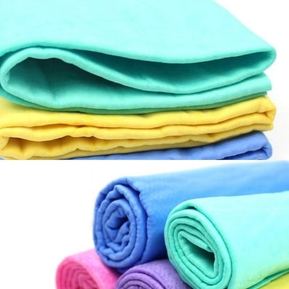 KANEED Super absorption chiffon de nettoyage PVA chamois synthétique serviette de lavage de voiture, livraison de couleur aléatoire, serviette de lavage