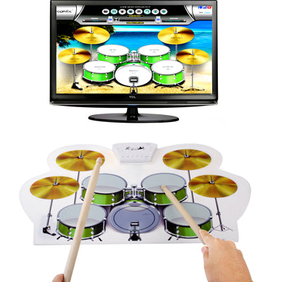 MD-1008 USB 2.0 MIDI Soft Roll-up Drum Kit, Size: 46 x 31cm, Electronic Drum  MD-1008
