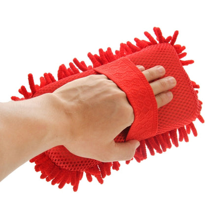 Gants de lavage de voiture anthozoaires en chenille de fibres ultrafines, brosse de voiture magique multifonctionnelle (livraison de couleur aléatoire), brosse de voiture magique
