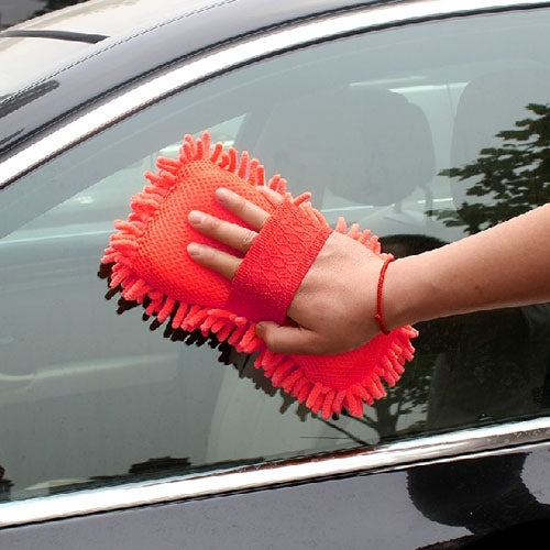 Gants de lavage de voiture anthozoaires en chenille de fibres ultrafines, brosse de voiture magique multifonctionnelle (livraison de couleur aléatoire), brosse de voiture magique