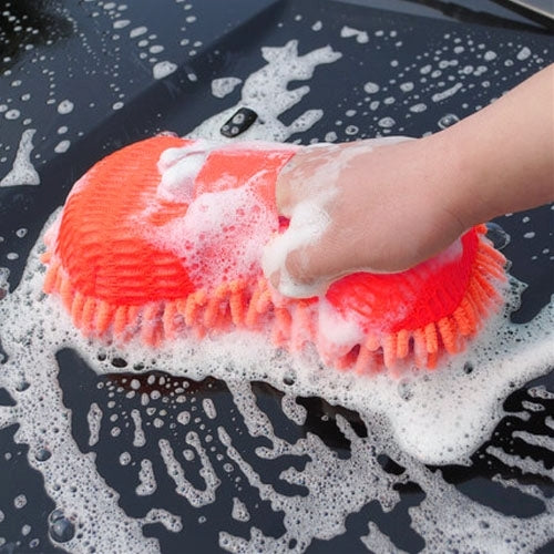 Gants de lavage de voiture anthozoaires en chenille de fibres ultrafines, brosse de voiture magique multifonctionnelle (livraison de couleur aléatoire), brosse de voiture magique