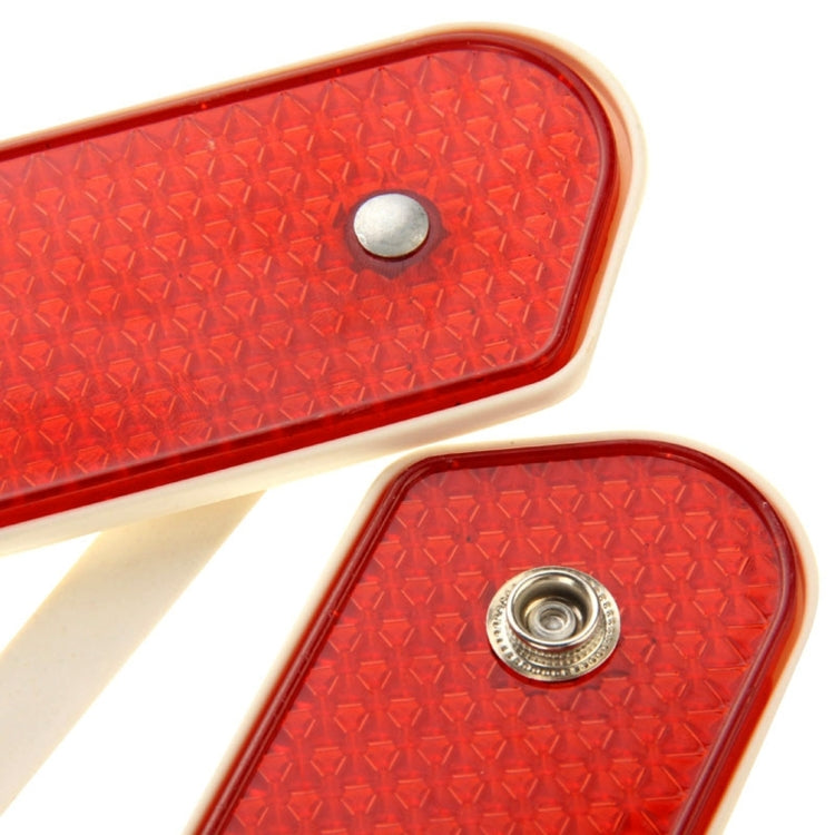 Foldable Reflective Triangle Safety Warning Board, Size: 39.5cm x 35cm, Foldable Reflective Board