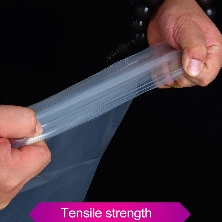 100 PCS Sealer Closer Machine Special Transparent Plastic Bag with Customized Logo & Design, Size: 23cm x 33cm