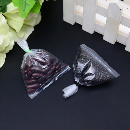 100 PCS Sealer Closer Machine Special Transparent Plastic Bag with Customized Logo & Design, Size: 23cm x 33cm