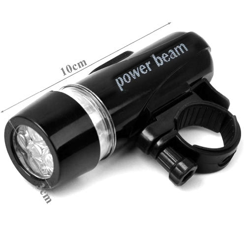 5 LED Water Resistant Bike Bicycle Head Light+ Rear Safety Flashlight, Bicycle Head Light+ Rear Safety Flashlight