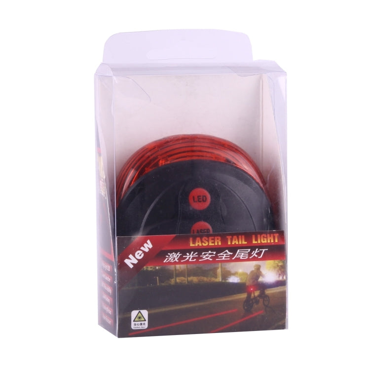 Bicycle LED Light Laser Night Mountain Bike Tail Light Taillight MTB Safety Warning Bicycle Rear Light Lamp Bycycle Light, Red, Blue