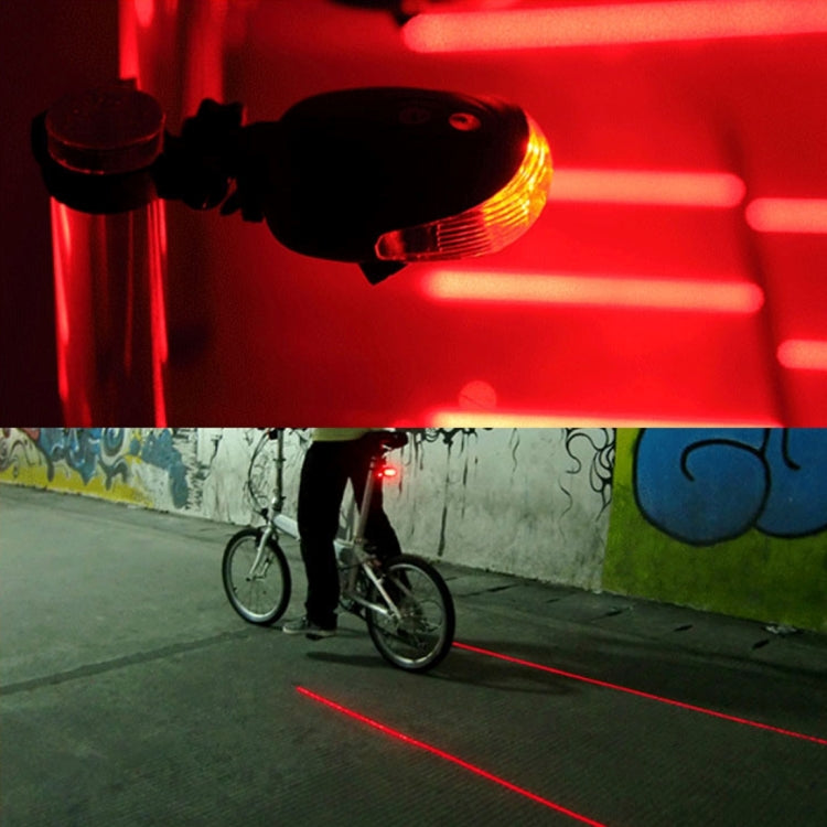 Bicycle LED Light Laser Night Mountain Bike Tail Light Taillight MTB Safety Warning Bicycle Rear Light Lamp Bycycle Light, Red, Blue