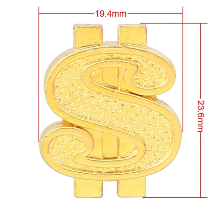 Universal 8mm Dollar Style Plastic Car Tire Valve Caps, Pack of 4, Dollar Style