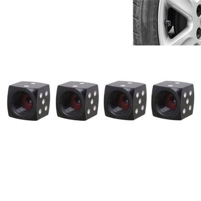 Capuchons de valve de pneu de voiture universels en alliage d'aluminium de style dés 8mm, paquet de 4, Style dés 5, Style dés 4, Style dés, Forme de dé 5, Style dés 5
