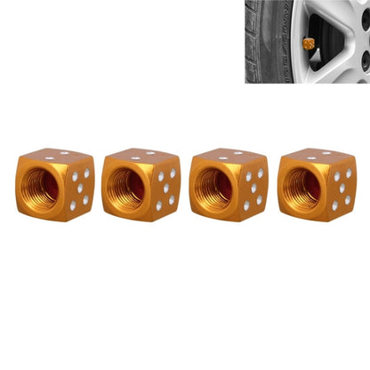 Capuchons de valve de pneu de voiture universels en alliage d'aluminium de style dés 8mm, paquet de 4, Style dés 5, Style dés 4, Style dés, Forme de dé 5, Style dés 5