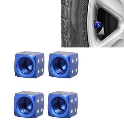 Capuchons de valve de pneu de voiture universels en alliage d'aluminium de style dés 8mm, paquet de 4, Style dés 5, Style dés 4, Style dés, Forme de dé 5, Style dés 5