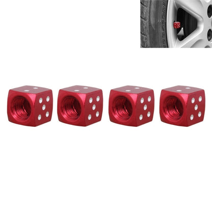 Capuchons de valve de pneu de voiture universels en alliage d'aluminium de style dés 8mm, paquet de 4, Style dés 5, Style dés 4, Style dés, Forme de dé 5, Style dés 5