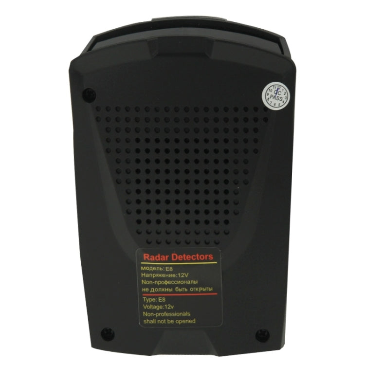 E8 360 Degrees Full-Band Scanning Car Speed Testing System Radar Laser Detector, E8