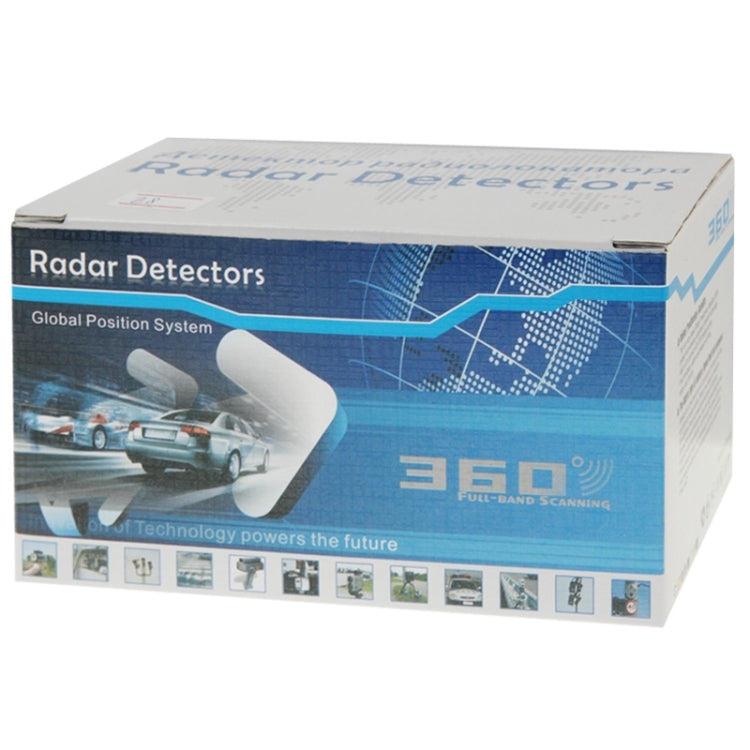 E8 360 Degrees Full-Band Scanning Car Speed Testing System Radar Laser Detector, E8