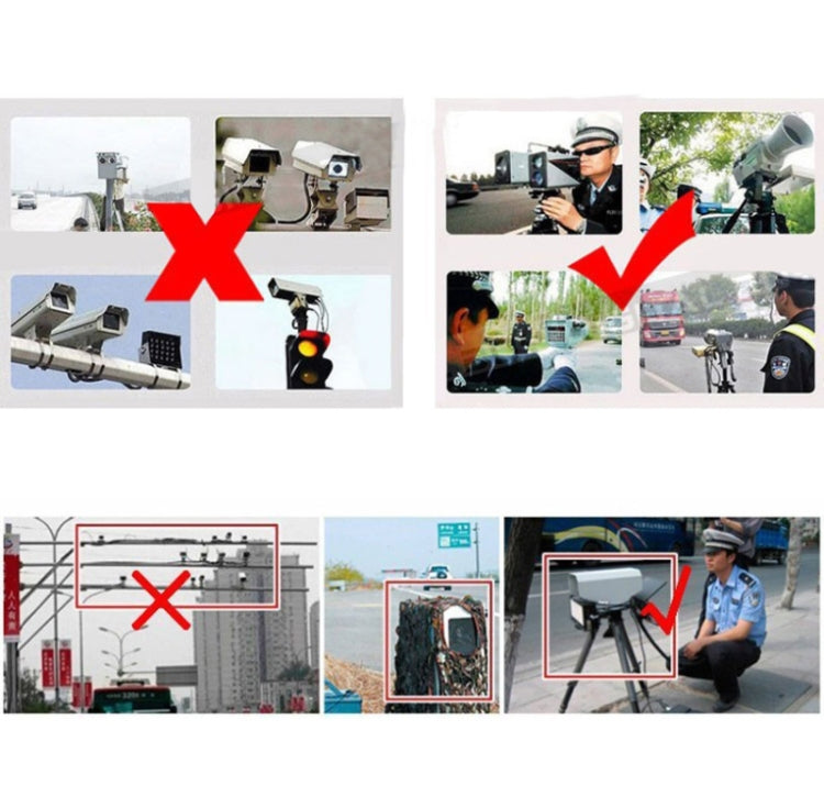 E8 360 Degrees Full-Band Scanning Car Speed Testing System Radar Laser Detector, E8