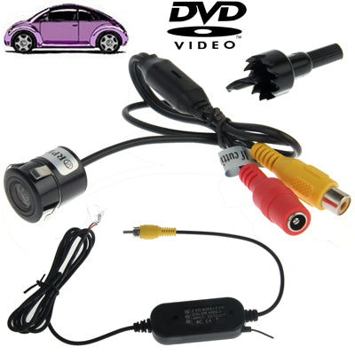 Waterproof Wireless Transmitting Receiving Punch DVD Rear View Camera , With Scaleplate , Support Installed in Car DVD Navigator or Car Monitor , Wide Viewing Angle: 170 degree (WX004), Wireless