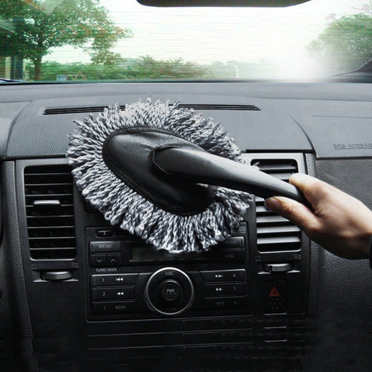 KANEED SL-915 Dépoussiéreur de tableau de bord de voiture, lavable en microfibre, nettoyant de surface intérieur et extérieur, traité à la cire, outil de detailing professionnel, taille : 34 x 19 cm, nettoyant de surface, nettoyant de surface bleu