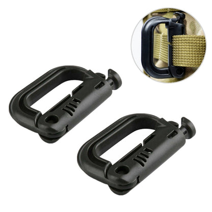 Mousqueton portable en plastique, 4 pièces par emballage, le prix est pour 4 pièces (gris clair), 4 MOUSQUETONS EN PLASTIQUE