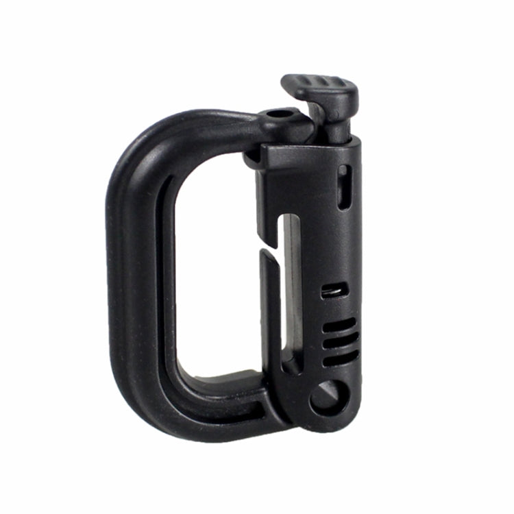 Mousqueton portable en plastique, 4 pièces par emballage, le prix est pour 4 pièces (gris clair), 4 MOUSQUETONS EN PLASTIQUE