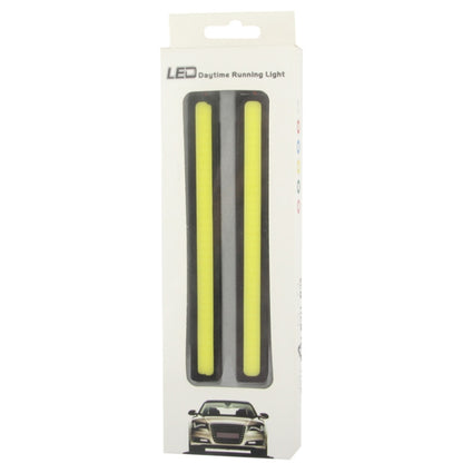 2 x 6W DIY White LED Daytime Running Light / DRL Lamp, Length: 17cm, Length: 17cm(Black)