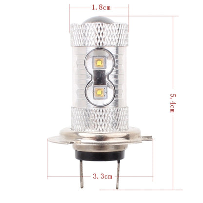 H7 50W 750LM 6500K White Light 10-3535-LEDs Car Foglight , Constant Current , DC12-24V, H7 50W