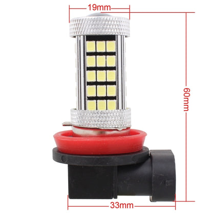 2 PCS H11 12.6W 630LM 6500K White Light 2835 SMD 66 LED Car Fog Light,  DC12V, H11