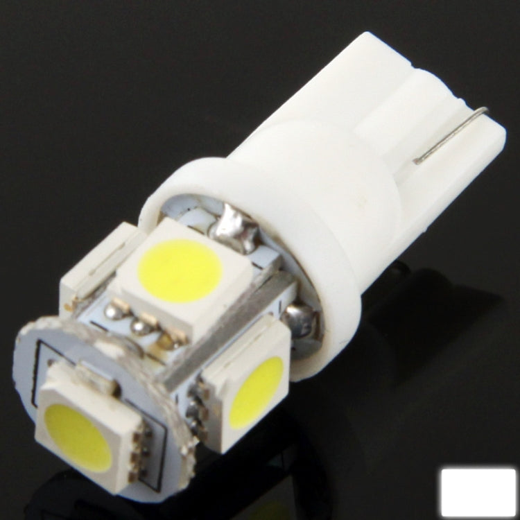 T10 5 LED 5050 SMD Car Signal Light Bulb, Pair, Green, Pair