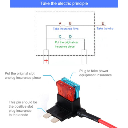 Add-A-Circuit TAP Adapter ATM APM Blade Auto Fuse Holder (Medium Size), Medium Size