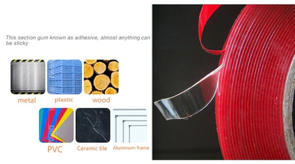 Universal Transparent Double Sided Adhesive Tape, Width: 0.8cm, Length: 2m, 0.8cm
