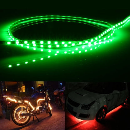 5 PCS Bande de Lumière Flexible Étanche pour Voiture 45 LED 3528 SMD Style Flux pour Décoration de Voiture, DC 12V, Longueur : 45cm, 45cm Bleu Glacier, 45cm Rose, 45cm Rouge, 45cm Blanc, 45cm Jaune, 45cm Bleu Foncé, 45cm Vert