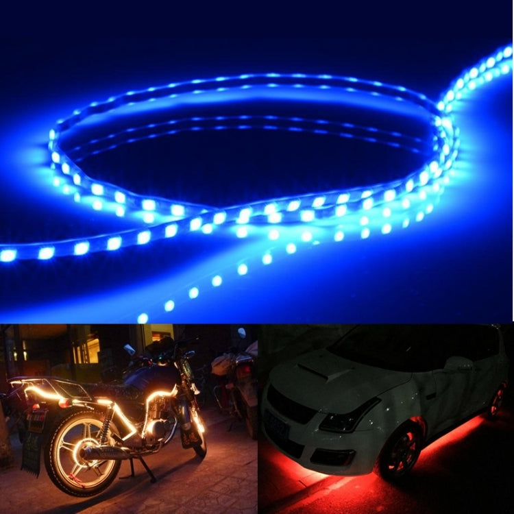 5 PCS Bande de Lumière Flexible Étanche pour Voiture 45 LED 3528 SMD Style Flux pour Décoration de Voiture, DC 12V, Longueur : 45cm, 45cm Bleu Glacier, 45cm Rose, 45cm Rouge, 45cm Blanc, 45cm Jaune, 45cm Bleu Foncé, 45cm Vert